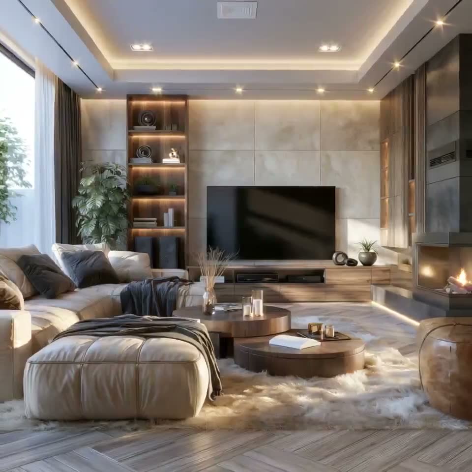 Ankara Siteler özel ölçü villa salonu ve TV nişi imalatı, Gölbaşı - Yuem Dekorasyon
